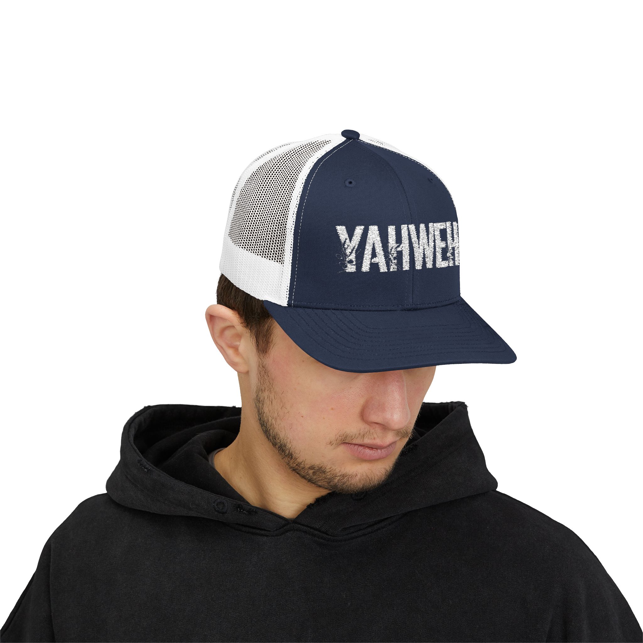 Yahweh Snapback Trucker Cap - Stylish Religious Headwear - Image 20
