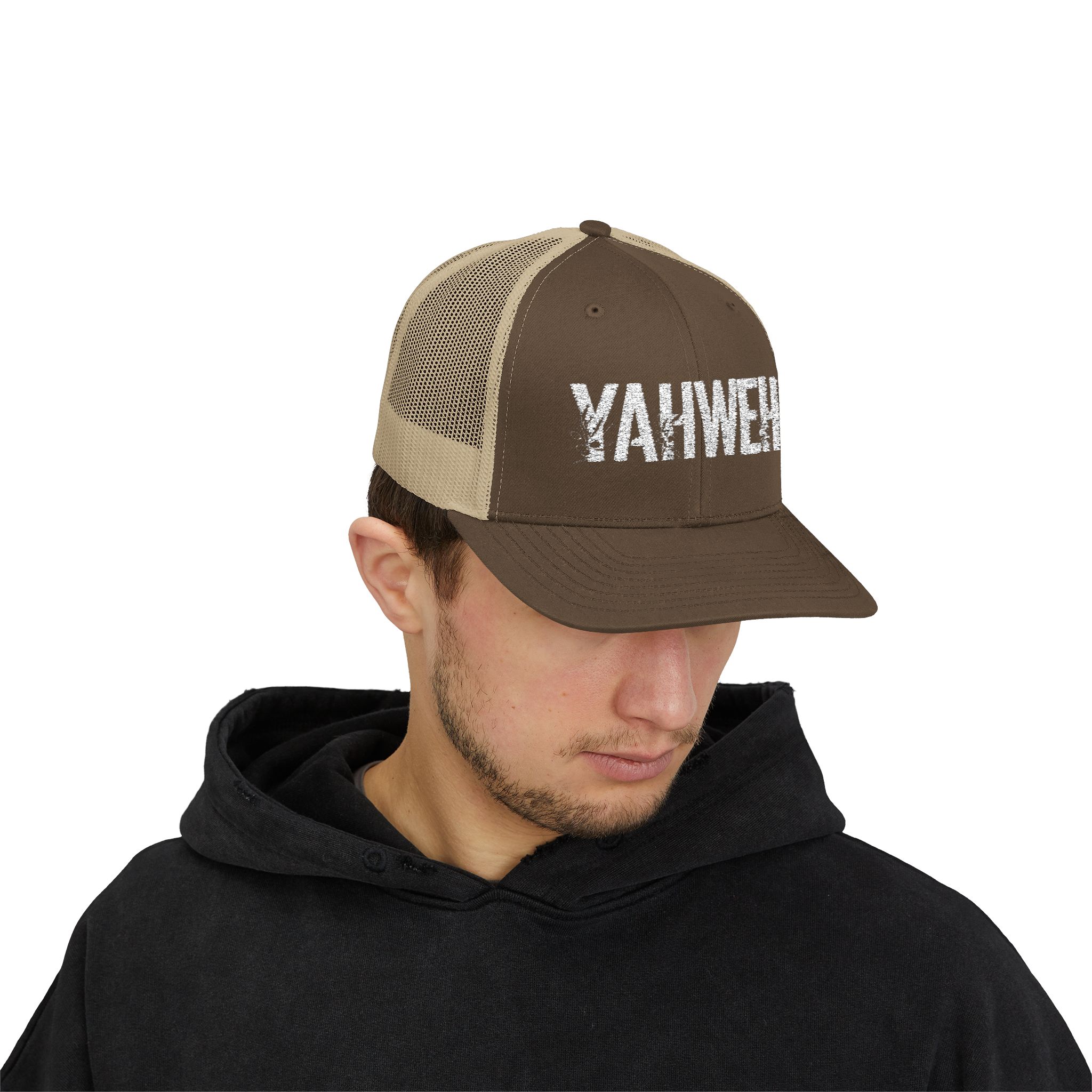 Yahweh Snapback Trucker Cap - Stylish Religious Headwear - Image 17