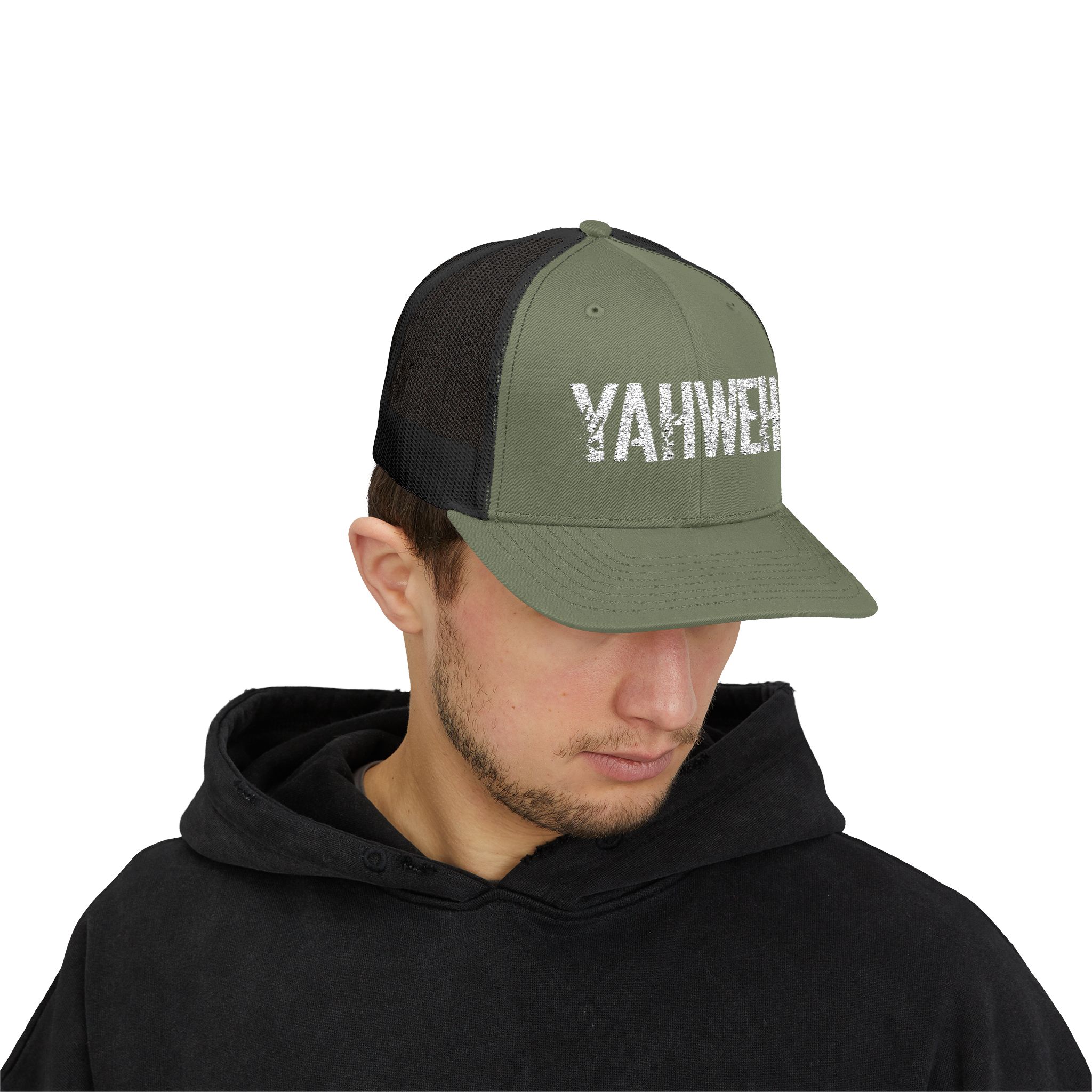 Yahweh Snapback Trucker Cap - Stylish Religious Headwear - Image 14